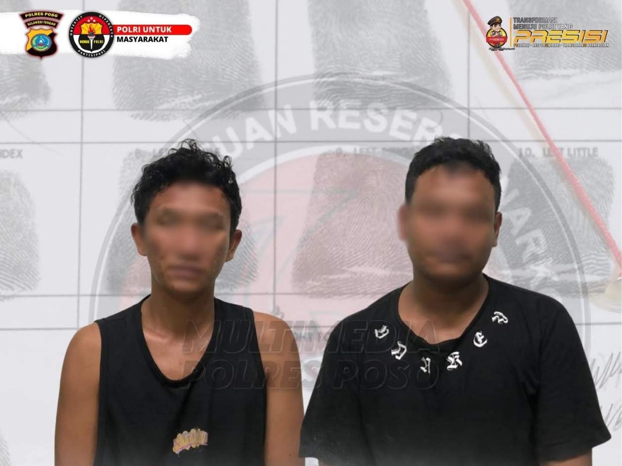 Satresnarkoba Polres Poso ringkus dua pria simpan 25 paket sabu di Dongi-Dongi