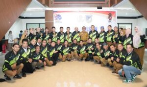 Gubernur Sulteng melepas Kontingen Sulawesi Tengah ke Pornas KORPRI XVII 2025 di Palembang.