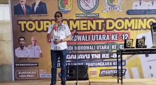 Dukung Turnamen Domino di HUT ke-12 Morut, Warda Dg Mamala Sumbang Dana Pribadi Rp100 Juta