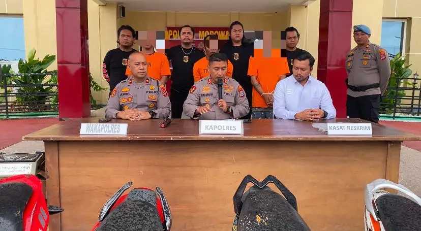 Polres Morowali ungkap kasus curanmor dan amankan 36 unit sepeda motor hasil kejahatan.